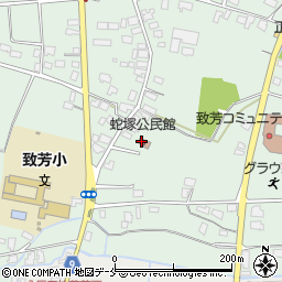 蛇塚公民館周辺の地図