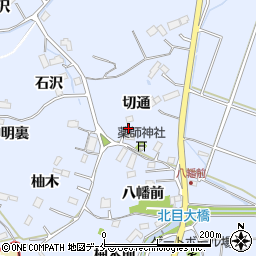 宮城県名取市愛島北目切通周辺の地図