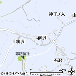 宮城県名取市愛島北目柳沢周辺の地図