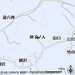 宮城県名取市愛島北目神子ノ入周辺の地図