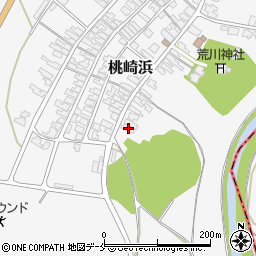 新潟県胎内市桃崎浜154周辺の地図