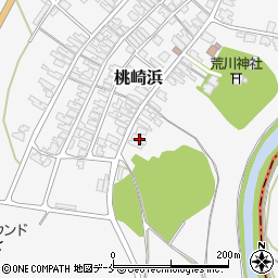 新潟県胎内市桃崎浜155周辺の地図