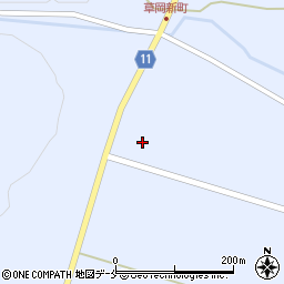 山形県長井市草岡1412周辺の地図