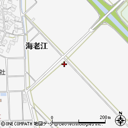 新潟県村上市海老江周辺の地図