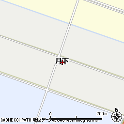 宮城県名取市愛島笠島月下周辺の地図