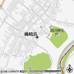 新潟県胎内市桃崎浜171周辺の地図