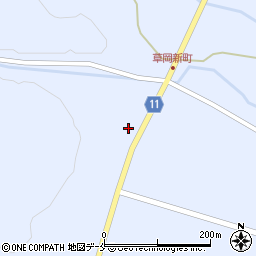 山形県長井市草岡1386周辺の地図