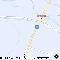 山形県長井市草岡1398周辺の地図