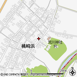 桃崎浜郵便局周辺の地図