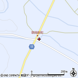 山形県長井市草岡1444周辺の地図