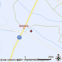 山形県長井市草岡1444-1周辺の地図