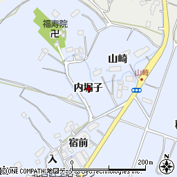 宮城県名取市愛島北目内堀子周辺の地図
