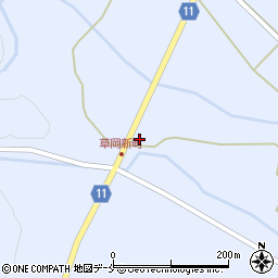 山形県長井市草岡1729-1周辺の地図