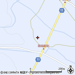 山形県長井市草岡1745周辺の地図