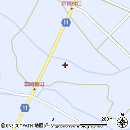 山形県長井市草岡1735-2周辺の地図