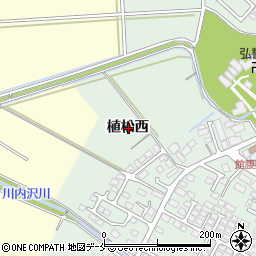 宮城県名取市植松西周辺の地図