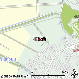 宮城県名取市植松（西）周辺の地図