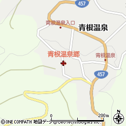 青根温泉郷周辺の地図