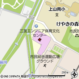 三友エンジニア体育文化センター（上山市体育文化センター）周辺の地図