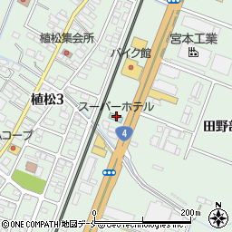 スーパーホテル仙台空港インター周辺の地図