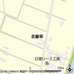 宮城県名取市下増田北原東周辺の地図