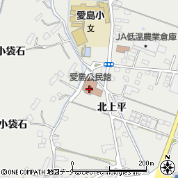名取市役所　公民館愛島公民館周辺の地図