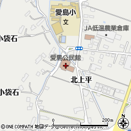 愛島公民館周辺の地図