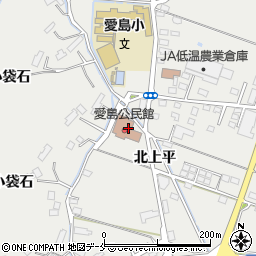 名取市愛島公民館周辺の地図