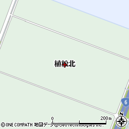 宮城県名取市植松（北）周辺の地図