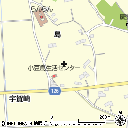 宮城県名取市愛島小豆島島周辺の地図