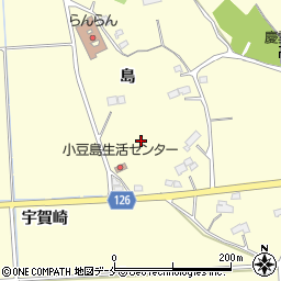 宮城県名取市愛島小豆島（島）周辺の地図