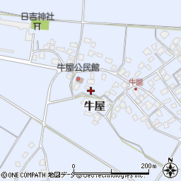 新潟県村上市牛屋周辺の地図