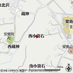 宮城県名取市愛島笠島西小袋石周辺の地図