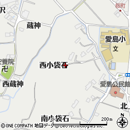 宮城県名取市愛島笠島西小袋石25周辺の地図