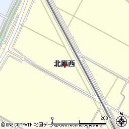 宮城県名取市下増田北原西周辺の地図
