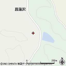 宮城県柴田郡村田町足立菖蒲沢周辺の地図