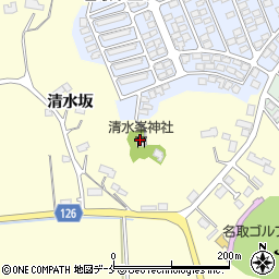 清水峯神社周辺の地図