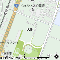 宮城県名取市植松入生周辺の地図