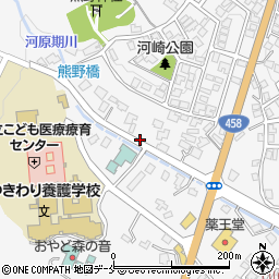 上山温泉河崎周辺の地図