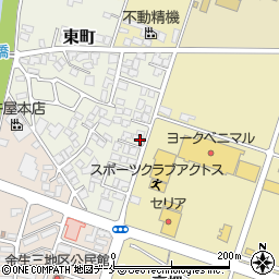 山形県上山市東町9-18周辺の地図