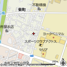 山形県上山市東町9-21周辺の地図