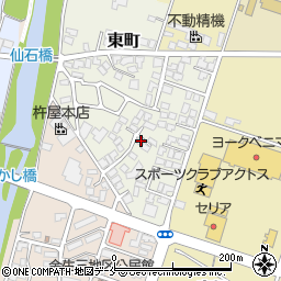 山形県上山市東町7-36周辺の地図