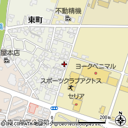 山形県上山市東町9-16周辺の地図