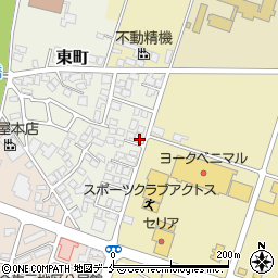 山形県上山市東町9-13周辺の地図