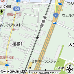 宮城県名取市植松前新田周辺の地図