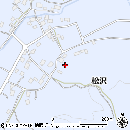 新潟県村上市松沢周辺の地図