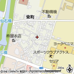 山形県上山市東町4-18周辺の地図