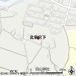 宮城県名取市愛島笠島北東宮下周辺の地図