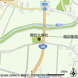 諏訪大神社周辺の地図