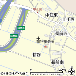 宮城県名取市下増田耕谷周辺の地図